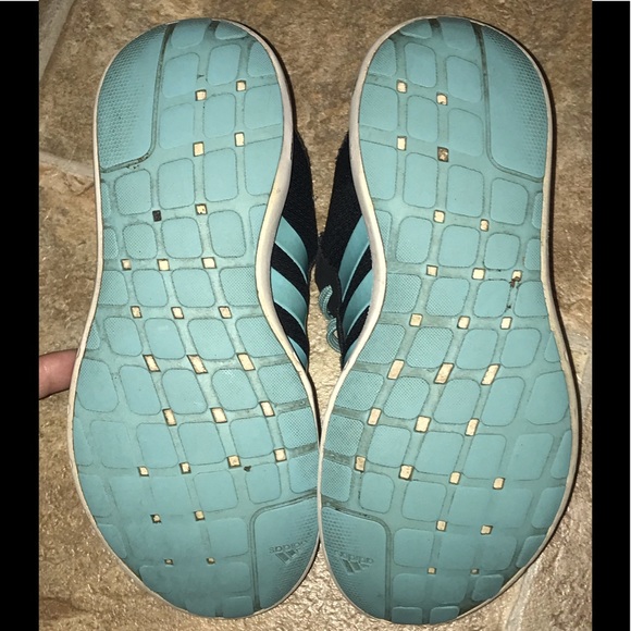 Adidas Teal Cloudfoam Ortholite Running Sneakers 7 - Picture 7 of 8